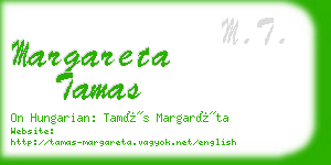 margareta tamas business card